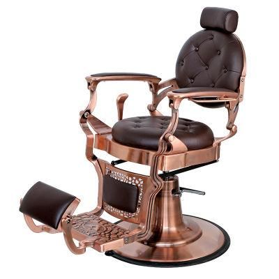 Hl-9257A 2021 Salon Barber Chair for Man or Woman with Stainless Steel Armrest and Aluminum Pedal