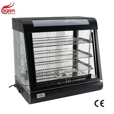 Commercial Curved Glass Hot Food Warmer Display Showcase (FM-26)