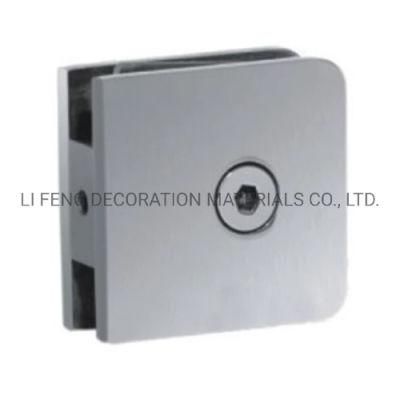 Stainless Steel 0&deg; Square Glass Door Fixed Clip/Shower Room Door Partition Corner Joint