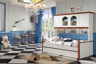 Kids Furniture Single Bed with Bedroom Wardrobe Designs (SZ-BT901)