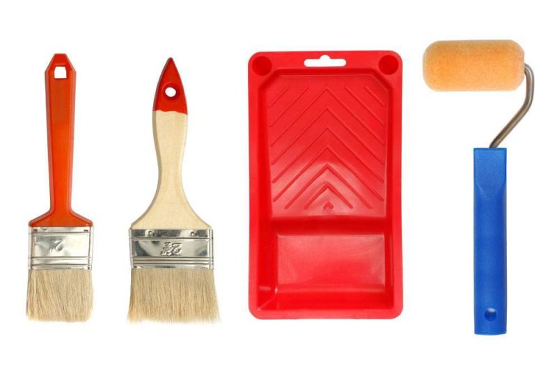 Types of Paint Brushes 4′′ Paint Brush with Wooden Handle