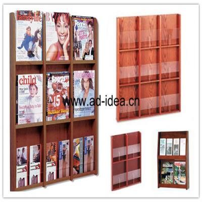 Wooden Display Rack/Exhibition for Book, Magazine