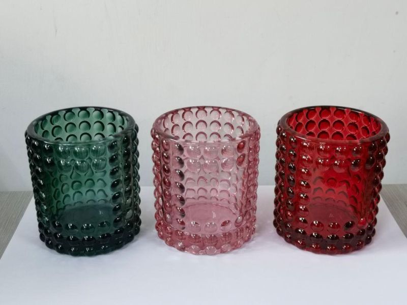 Glass Candle Holders with Taller Base in Different Sizes and Shapes for Home Decoration