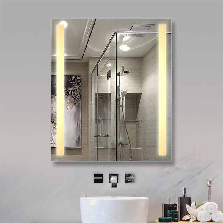 China Factory Wholesale Hotel Custom Smart Backlit LED Wall Mount Furniture Mirror for Bathroom Washroom