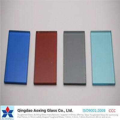 Dark Blue/Bronze/Green/Europe Grey Color Float Glass for Decoration