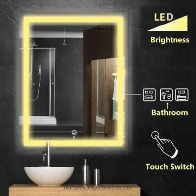 High-Quality LED Illuminated Mirror for Home Hotel Bathroom Decoration with Touch Sensor &amp; Bluetooth