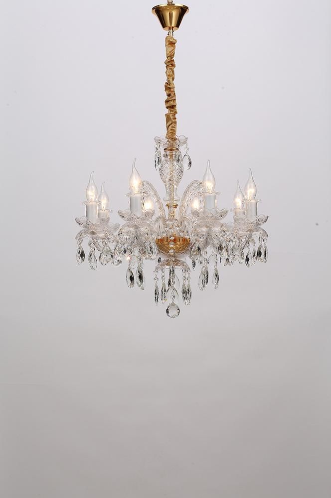 European Style Traditonal Antique Interior Decorate Lighting Furniture Chrome Raindrop Crystal Chandelier Factory Supply