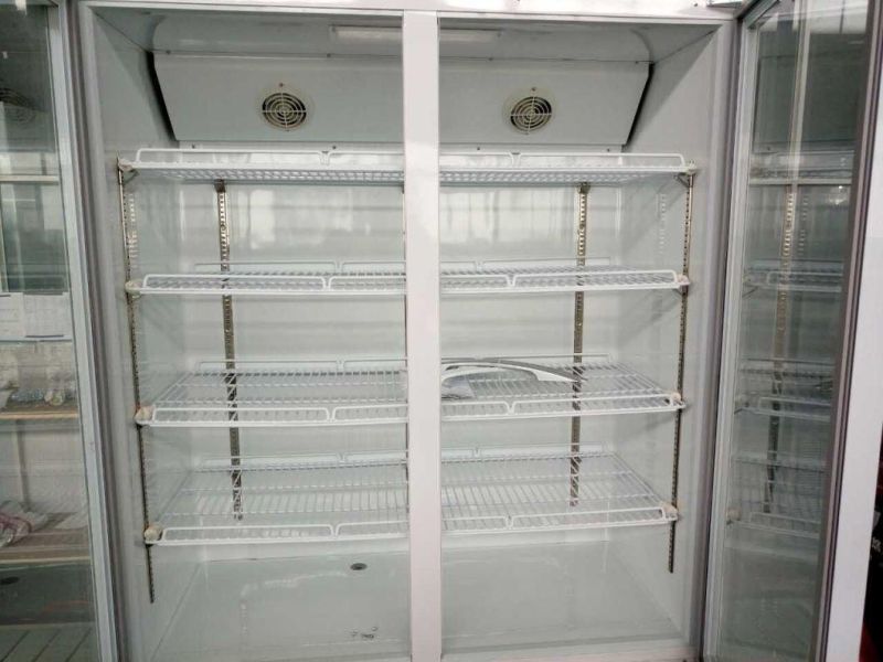 Supermarket Glass Display Cold Upright Showcase Fridge Refrigerators