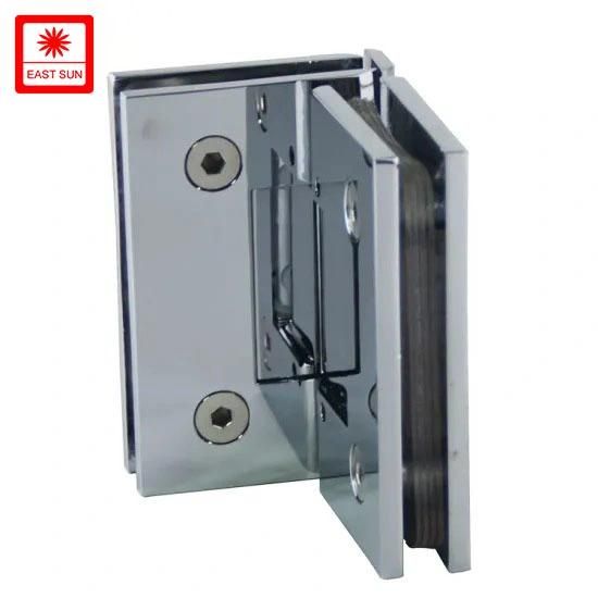 Adjustable 90 Degree Glass to Glass Solid Bathroom-Hinges (ASH-204)