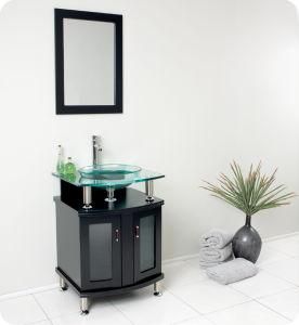 24&quot; Bathroom Vanity with Glass Countertop