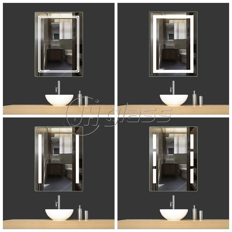 Wall Mounted Mirror LED Mirror Cabinet for Home Hotel Home Decoration with Dimmer & Bluetooth