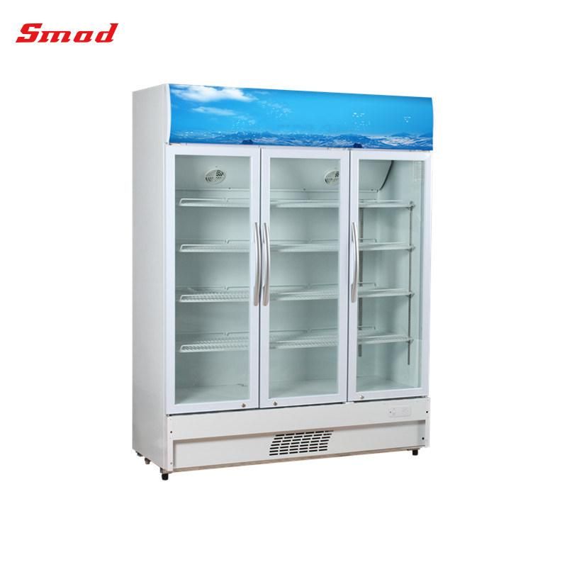 Single Glass Door Refrigerated Beverage Cooler Showcase