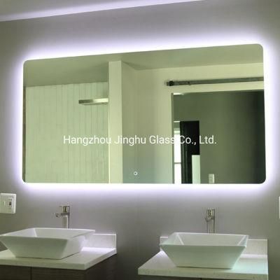 Bathroom 3000K 4500K 6000K Modern Design LED Backlit Mirror Lighted Mirror