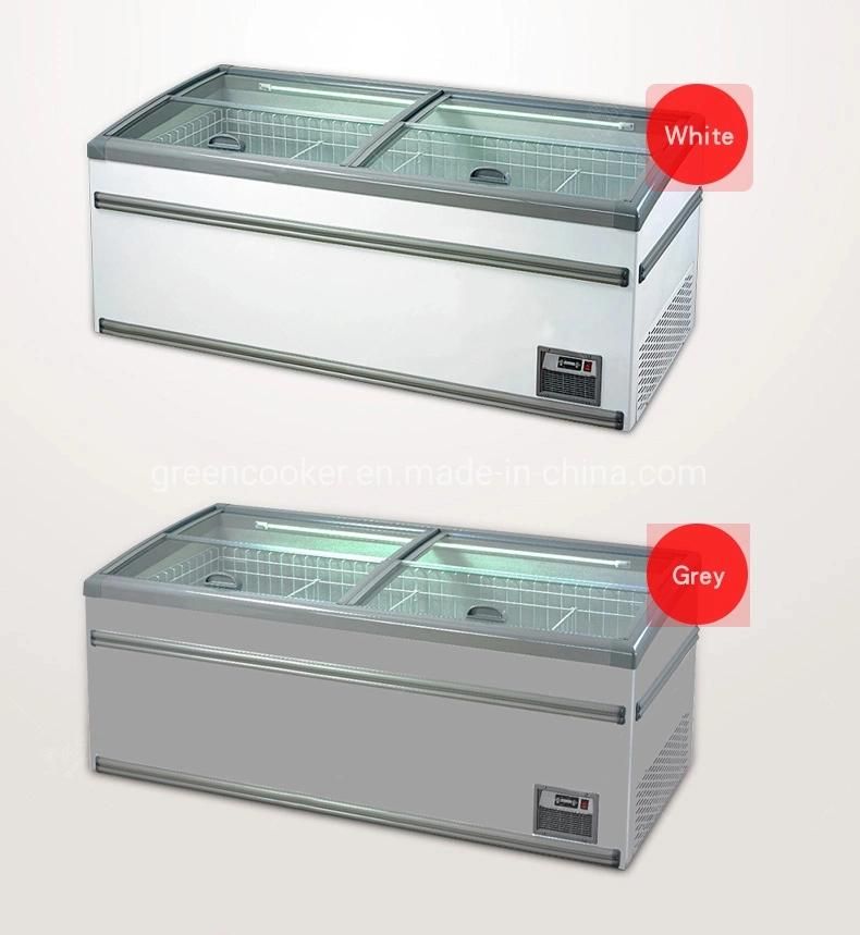 1.6m 438L Commercial Freezer Horizontal Refrigerated Freezer Cooked Food Order Cold Dish Display Cabinet
