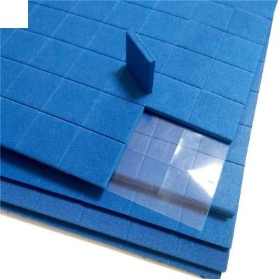 4mm Thickness Blue EVA Rubber Cling Pads for for Glass Protector -Size 18X18X4mm