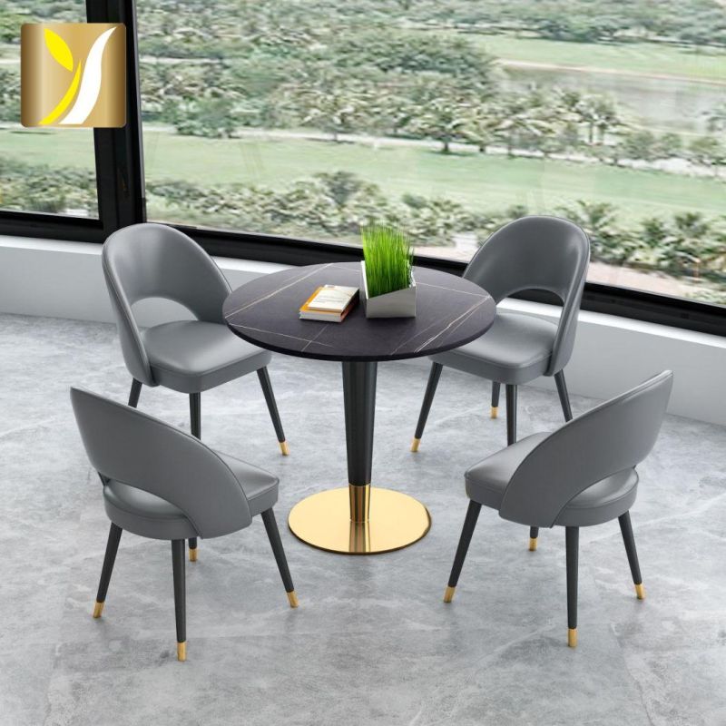 Modern Simple Negotiation Table Rest Area Reception Light Luxury Small Round Table Milk Tea Shop
