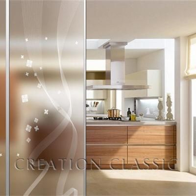 Kinds of Art Decorative Glass Frosted Glass for Home and Kitchen Doors