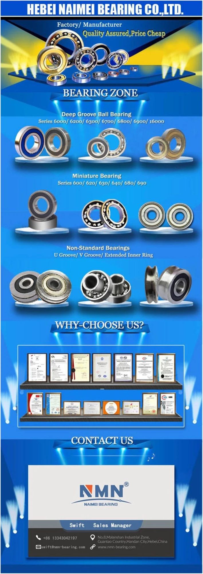 POM Plastic Ball Bearing with Glass Ball Bearing Plastic Pulley Bearings 623 624 625 626