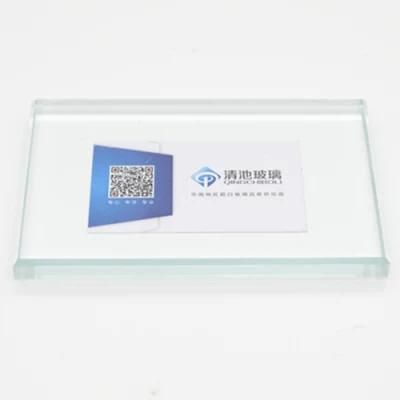 3mm-25mm Ultra Extral Crystal Clear Glass with Blue Edge (UC-TP)
