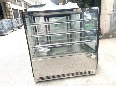 Glass Sliding Door Display Stainless Steel Digital Temperature Controller Cake Bakery Showcase