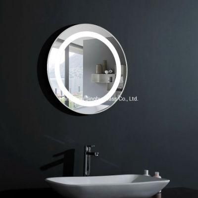 Hotel Home Decorative New Design Factory Price Round Shape LED Bathroom Makeup Mirror with Dimmer