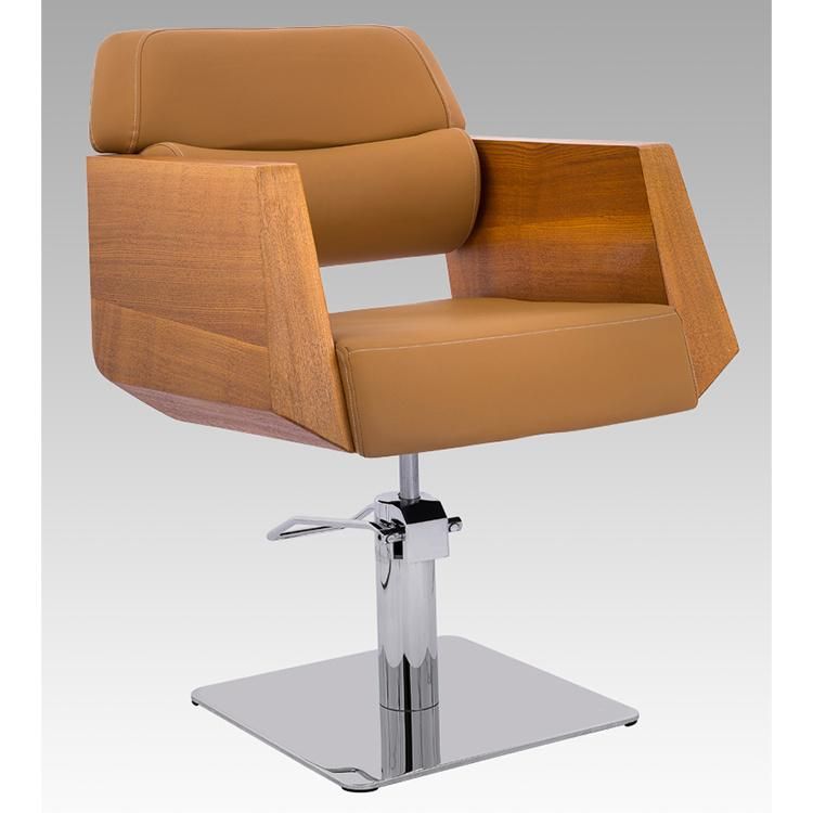 Hl-7283 Salon Barber Chair for Man or Woman with Stainless Steel Armrest and Aluminum Pedal