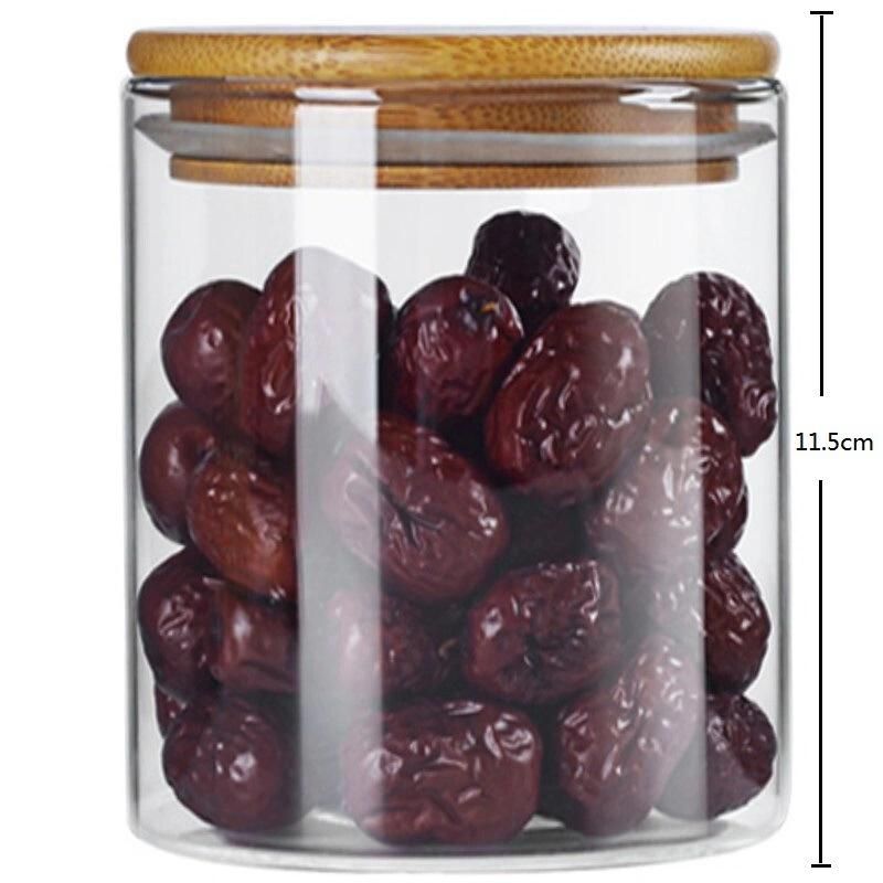 Glass Airtight Kitchen Glass Jars Tea Coffee Storage Jars for Flour Sugar and Cookie