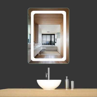 Hotel Wall Mounted LED Lighted Bathroom Mirror
