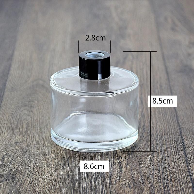 Cylindrical Glass Aromatherapy Bottle 50ml Thickened Bottom Flameless Aromatherapy Bottle 100ml with Bottle Cap