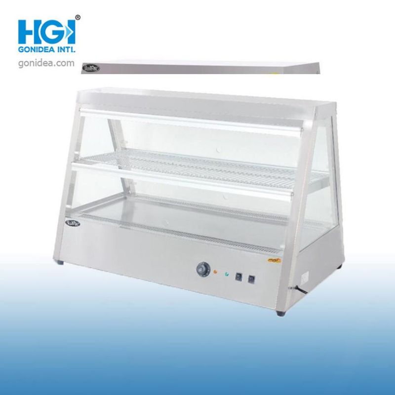 Glass Hot Food Warmer Display Warmer Cabinet for Shop Dh-60/90