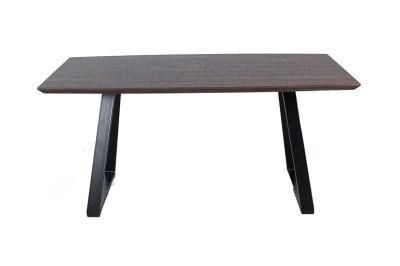 Wholesale Modern Living Room Furniture Coffee Table Dining Table with MDF Top Powder Coated Steel Leg