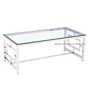 Coffee Table Modern Design Stainless Steel Light Luxury OEM