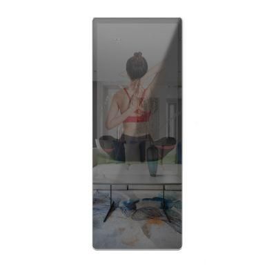 32 Inch Home Exercise Indoor Bathroom Camera Capacitive Digital Display Fitness Floor Glass LED Motion Senor Sports Training TV Mirror