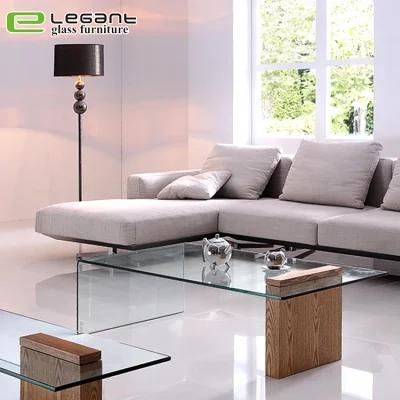 Home Furniture MDF Tea Table Glass Side Table