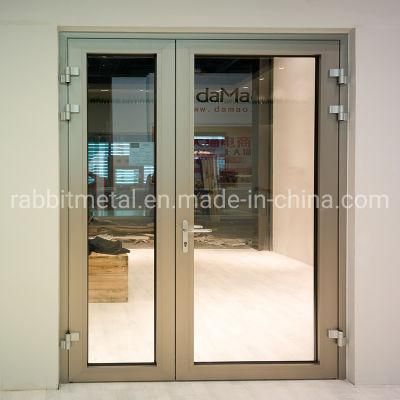 Luxury Champagne Frame Tempered Glass Aluminum and Glass Partition Slide Modern Doors Sliding Doors