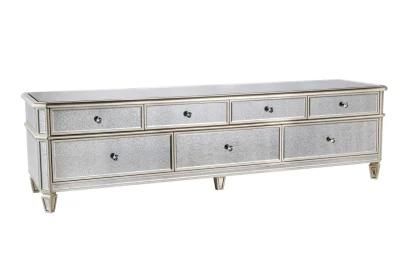 Modern Domestic Europe Style Home Furniture Gold Mirrored Sideboard