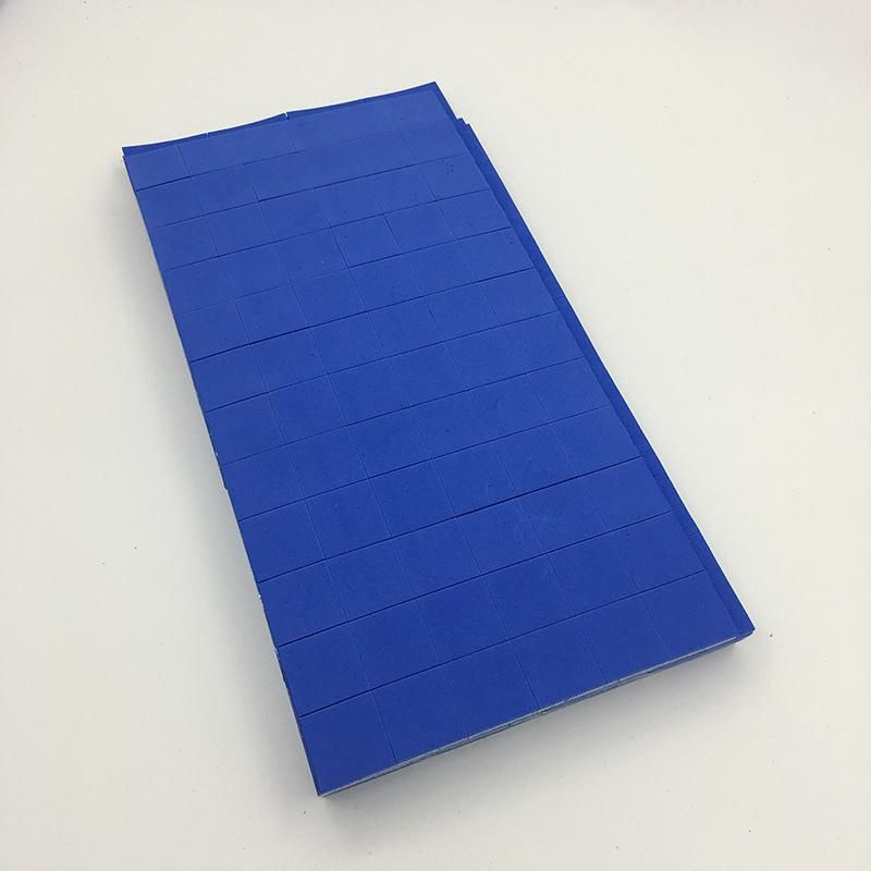Glass Protective EVA Foam Cushion Static Pads with 25*25*4mm Blue Rubber +1mm Cling Foam on Rolls