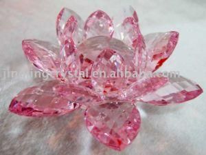 Crystal Lotus Candle Holder (JDH-048)