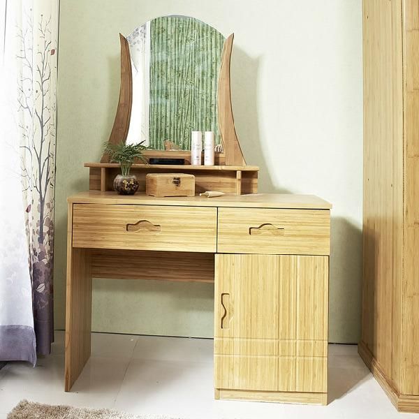 Vanity Bamboo Glass Dressing Table for Bedroom Furniture