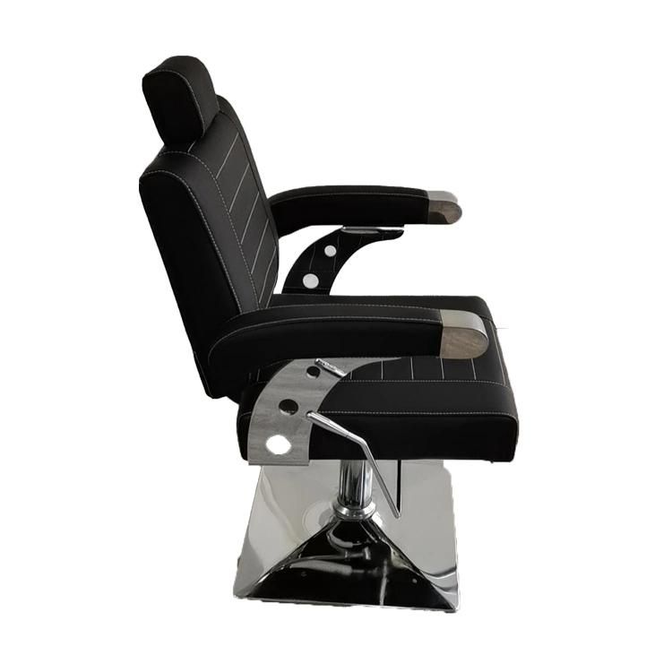 Hl-1135 Salon Barber Chair for Man or Woman with Stainless Steel Armrest and Aluminum Pedal