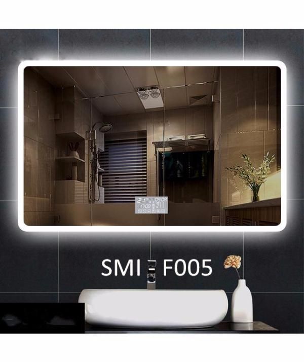 Environment Friendly Ce Certificated 5mm or 6mm Thick Wall Mounted Hotel Bathroom Backlit LED Mirror