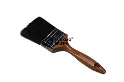 Hot Selling Wooden Handle Paint Brush with Bristle Brown