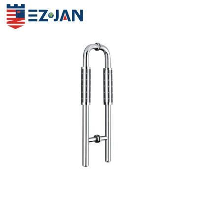 Stainless Steel Polished Double Side Tempered Glass Door Pull Handles