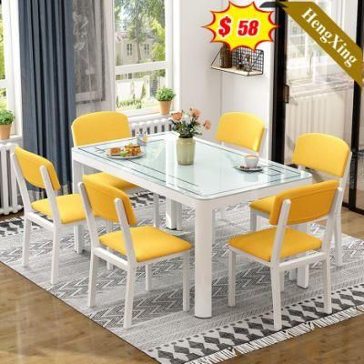 Wood Metal Dining Room Modern Dining Table Set for Chinese Dining Furniture Factory Direct
