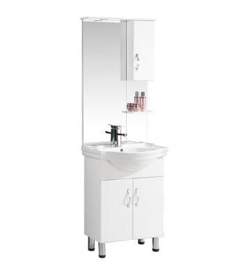 PVC Bathroom Cabinet New PVC Surface Corner Modern Waterproof Wash Basin Bathroom Single Sink Cabinet Vanity
