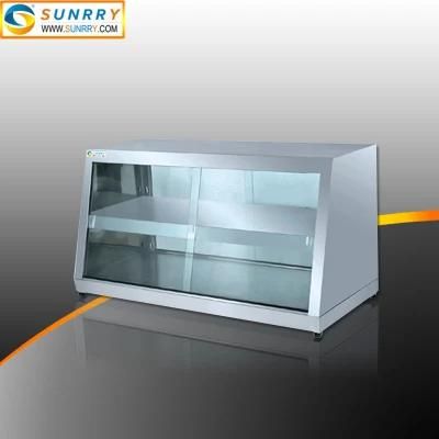 Display Food Warmers Food Curved Glass Display Showcase for Restaurant