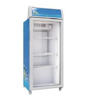 Transparent Glass Door Upright Drink Beverage Cooler Display Showcase