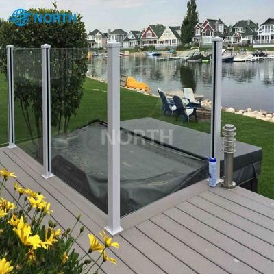 Safety Straight Spigots Glass Railing