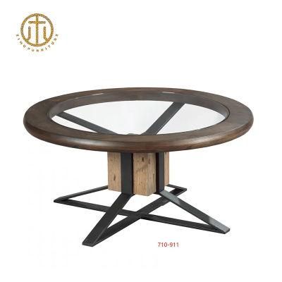 Wholesale New Natural Living Room Furniture Glass Top Coffee Table