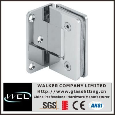 Bh1001A Chrome Wall Mount Offset Back Plate Standard Hinge